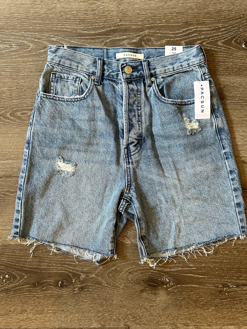NWT 25 Pacsun Dad Short Button Fly Denim Jean Shorts